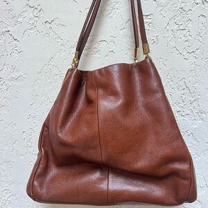 Coach Brown Leather Tote Bag